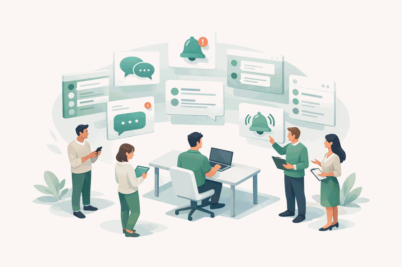 Team evaluating chat tool alternatives