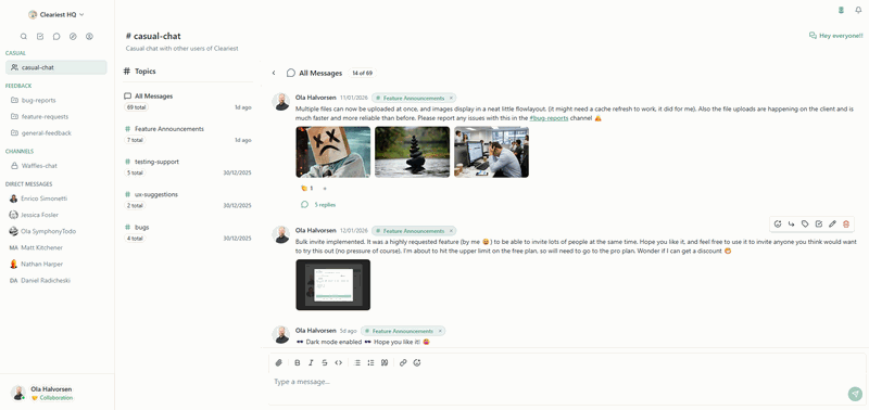 Deep Work Mode interface with calming gradient background